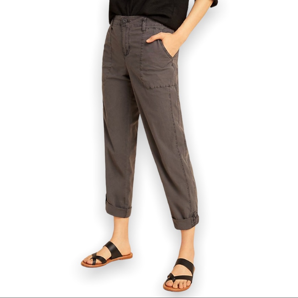 Sanctuary Grey Explorer Patch Pocket Convertible Crop Pant Size 31